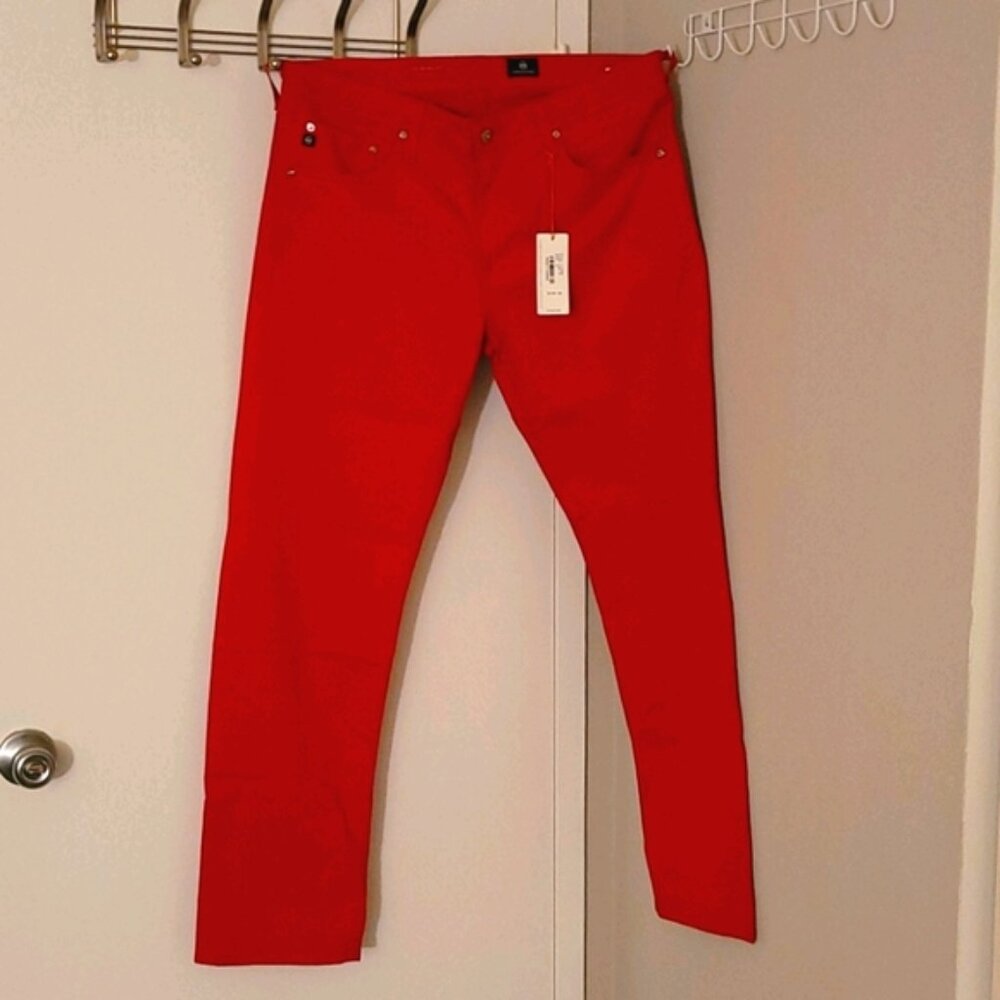 AG Adriano Goldschmied "The Graduate" Jeans Red